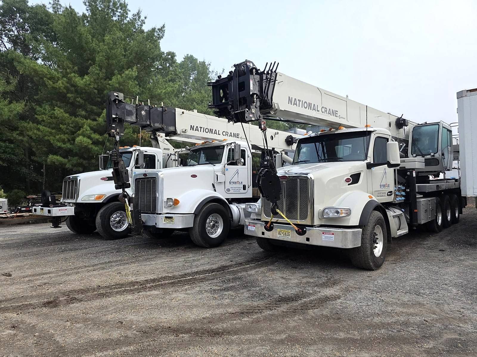 Steedle Crane truck fleet at the West Deptford yard